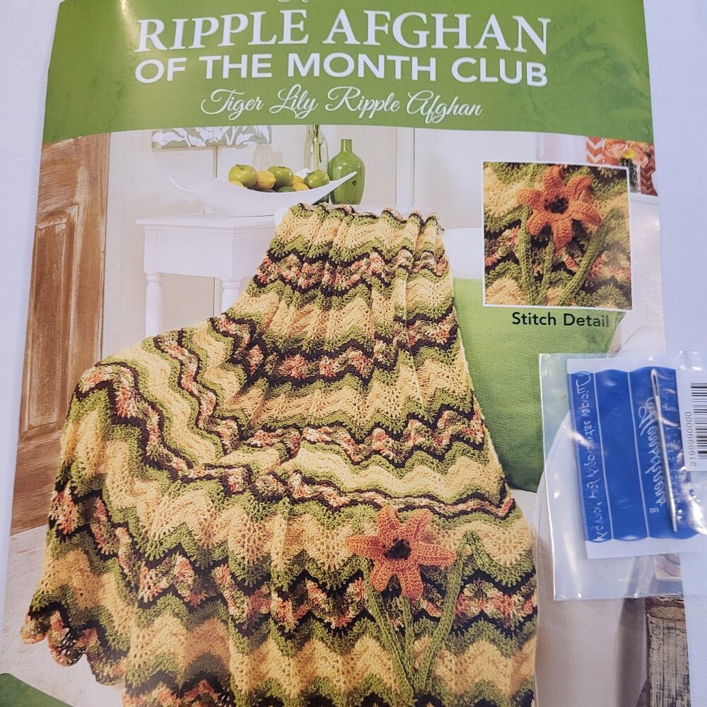 Herschners Tiger Lily Ripple Afghan Crochet Kit